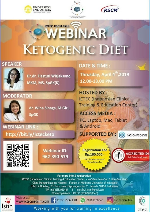 WEBINAR Ketogenic Diet 4 April 2019 (SKP IDI)