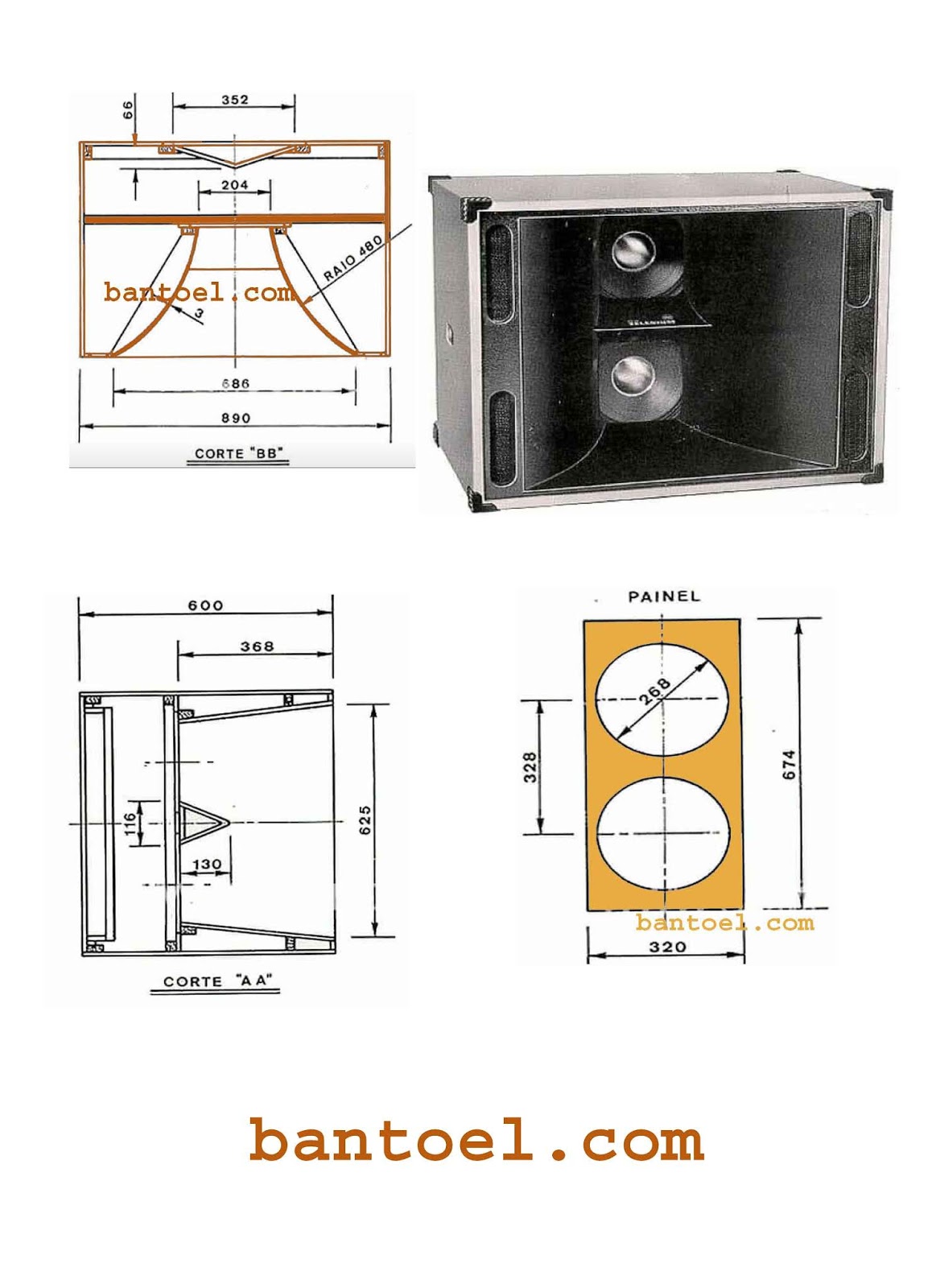 Design box speaker 6 inch
