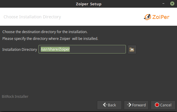 Destination directory exists