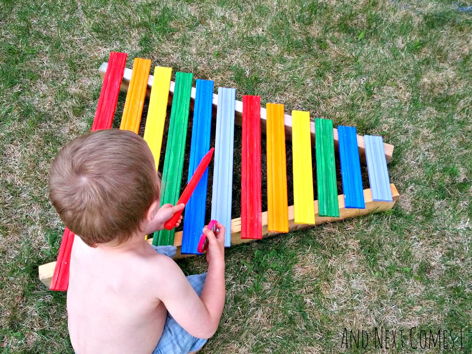 Homemade Rainbow Xylophone And Next Comes L Hyperlexia Resources