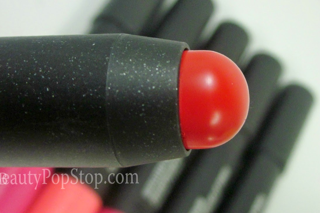 mac patentpolish lip pencil berry bold swatch and review