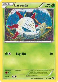 larvesta steam siege pokemon card review primetimepokemons blog larvesta evolution chart