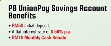 Pb unionpay savings account