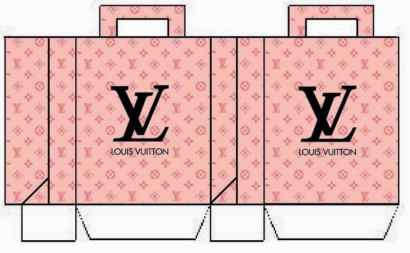 Cajitas de Louis Vuitton para Imprimir Gratis.