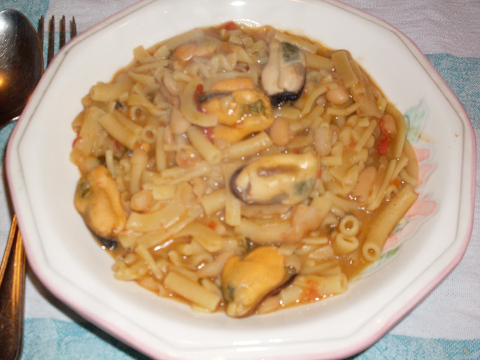 La vispa Teresa Pasta e fagioli con le cozze