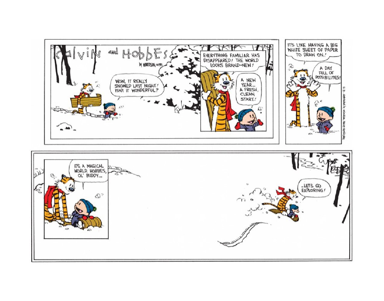 Insieme A Calvin In Una Nota Striscia A Fumetti