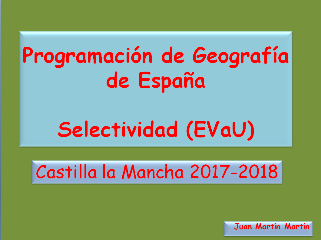 Blog De Geografía Del Profesor Juan Martín Martín Avance Programación