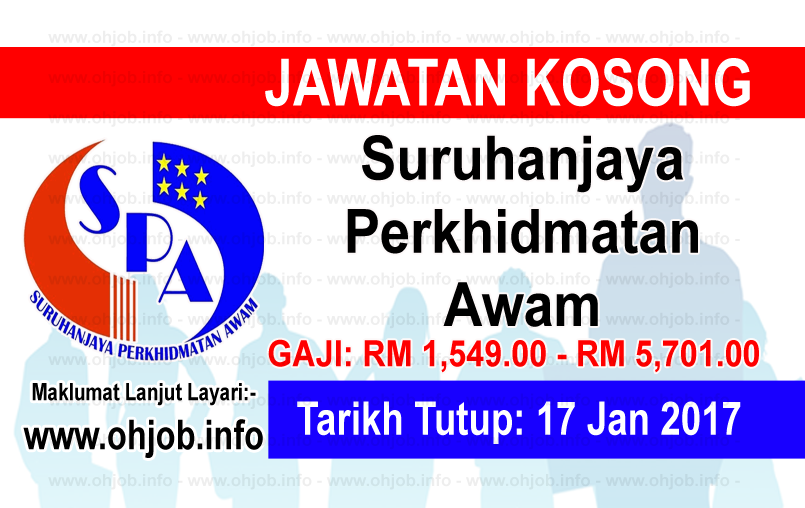 Jawatan Kosong Suruhanjaya Perkhidmatan Awam Spa8i 17 Januari 2017 Jawatan Kosong Kerajaan Swasta Terkini Malaysia 2020 2021