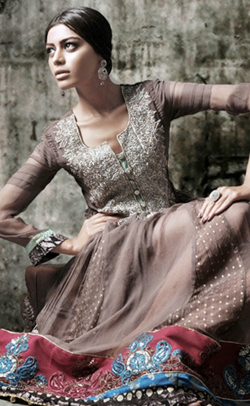 Latest Luxury Party Wear Collection 2014-15 | Fancy Long Party Dresses - New Fresh Fashion