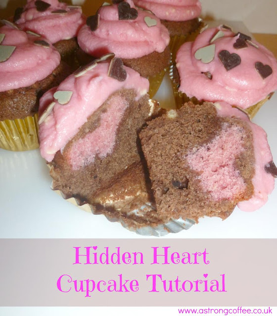 hidden heart cupcakes