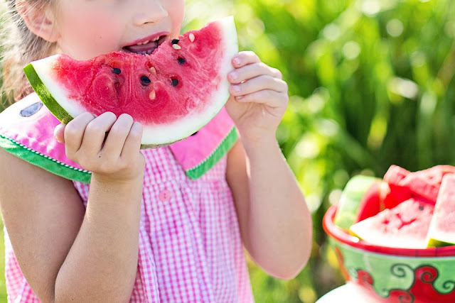Image: Little Girl Eating Watermelon, by Jill Wellington on Pixabay