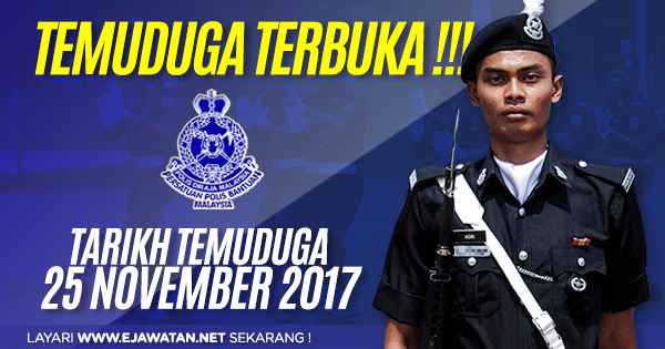 temuduga terbuka polis bantuan 2017 2018