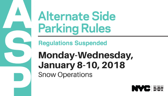 Karmabrooklyn Blog Extension Of Suspension Alternate Side Extension Of Suspension Alternate Side Parking January 8th 9th And 10th