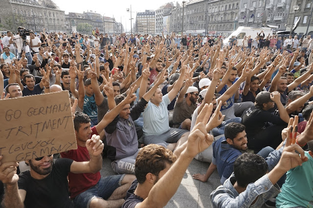 Migrant, Europe, Protest, Germany, Prayer