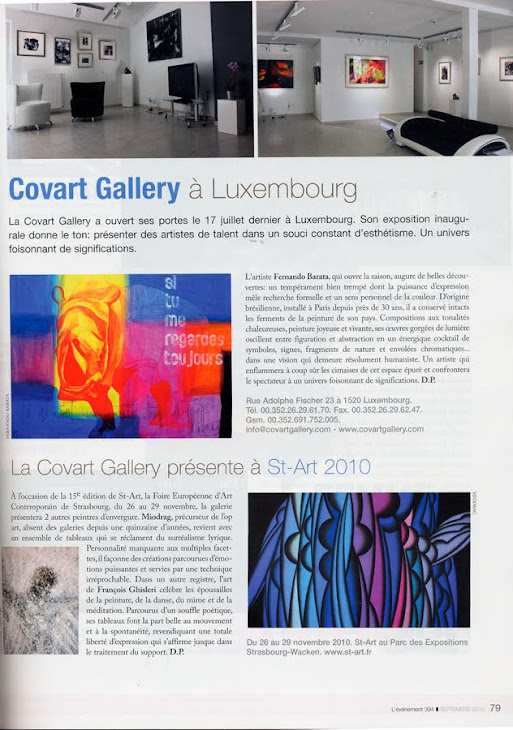 Covart Gallery, Luxembourg.