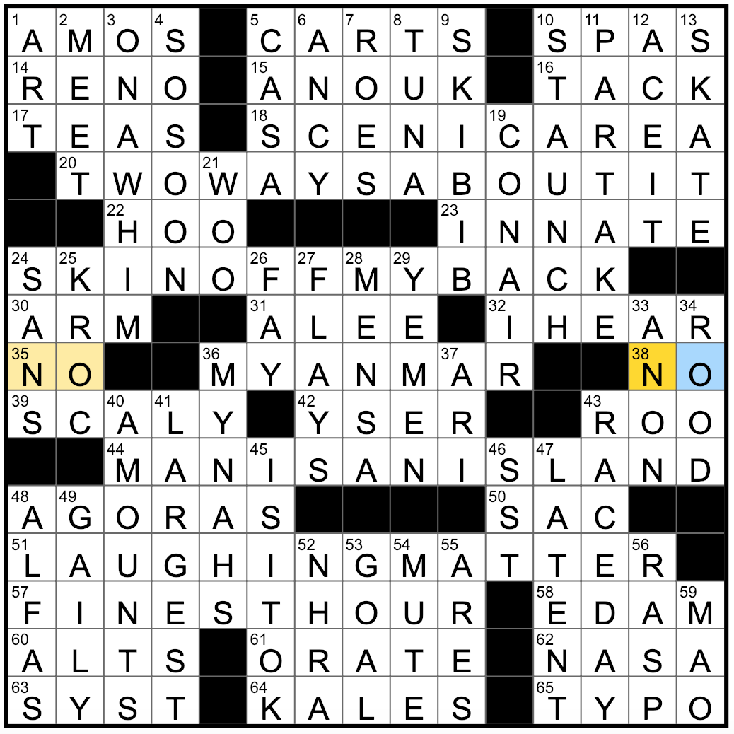 Rex Parker Does the NYT Crossword Puzzle: Declaration after