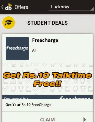 Get freecahge 10 Rs Recharge instantly Download Dabblr app