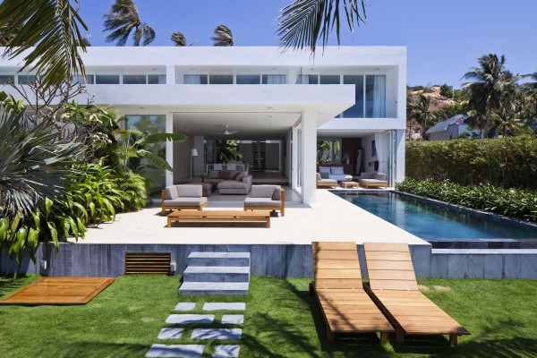 35 Desain  dan Denah Rumah  Villa  Modern Rumah  Minimalis 
