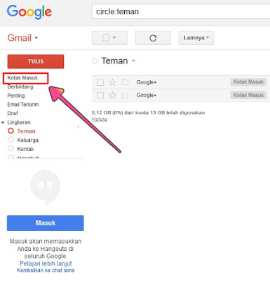 Cara melihat pesan masuk di gmail