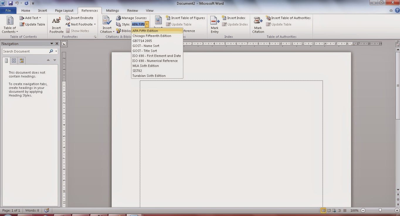 Annotated bibliography in word picture