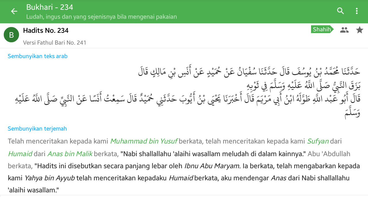 Umar Mansur Ar-Rahimy: 50 Hadits singkat Shahih Bukhari dan faidahnya