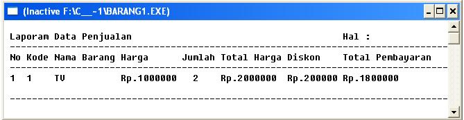 Contoh Program penjualan produk dengan C++