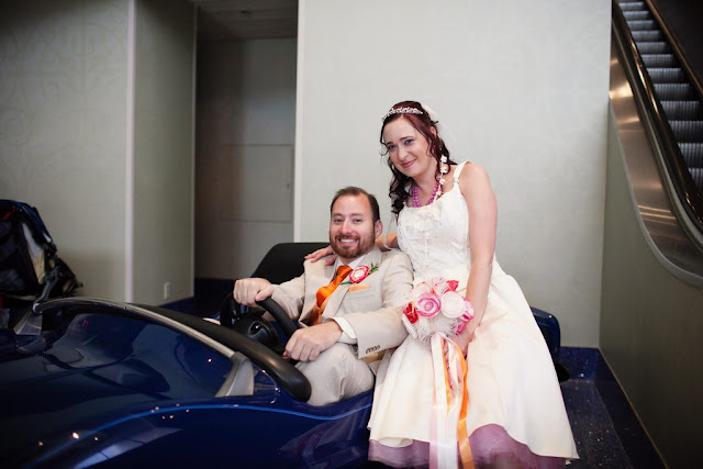 Disneyland Hotel Wedding - Bride and Groom