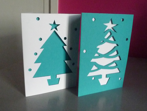 Claire Gallagher drawing: Paper-cut Christmas cards