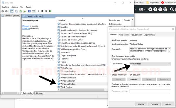 Desactivar Actualizaciones Autómáticas en Windows 10 | Web