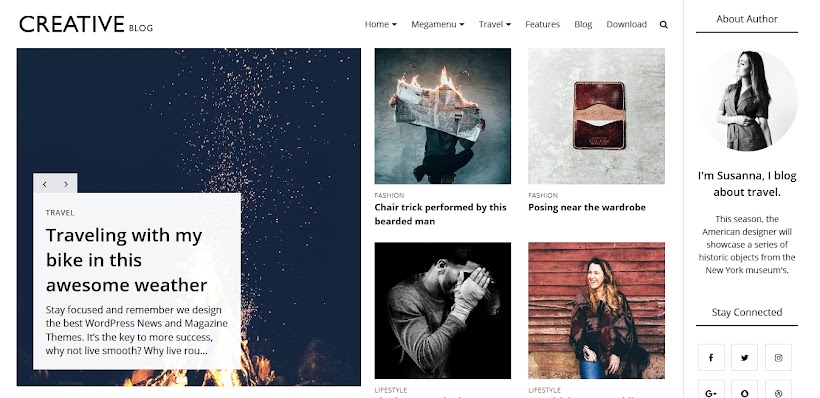 Creative Free Blogger Template