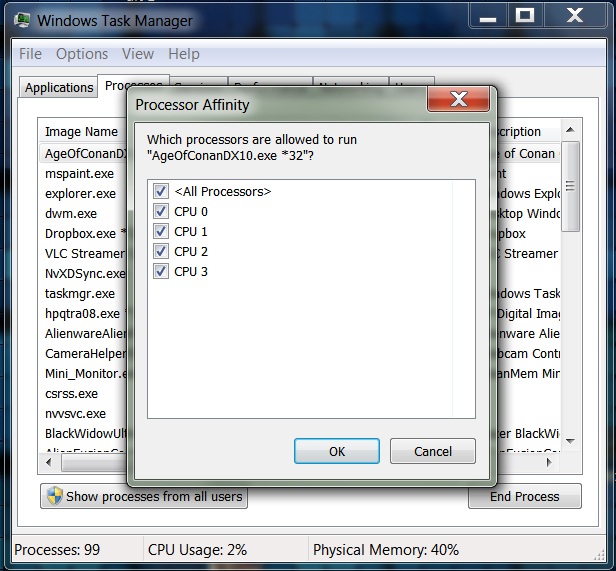 Process Affinity Not Being Set This Machine Age ...: Tips & Tricks