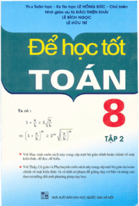 Để học tốt toán lớp 8 Tập 2 - Lê Hồng Đức