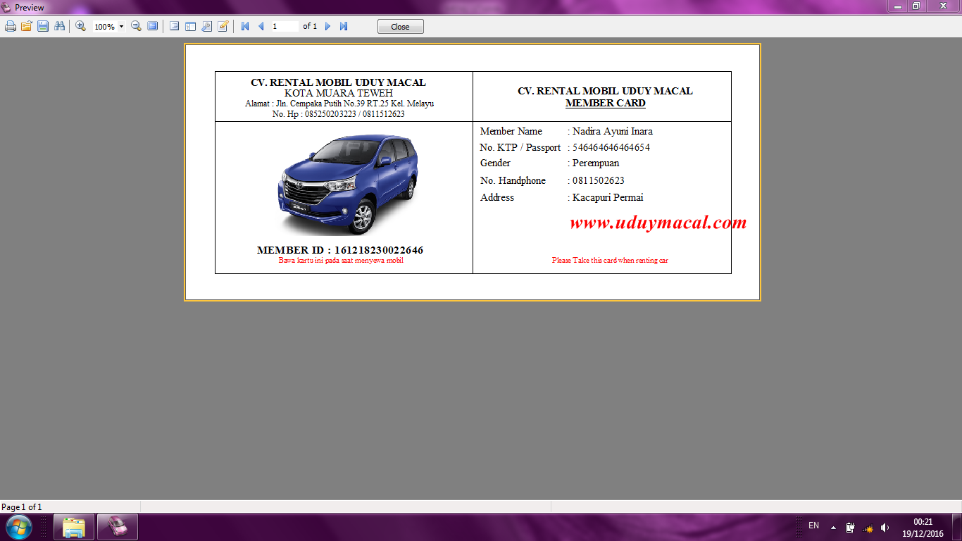 Rental Rental