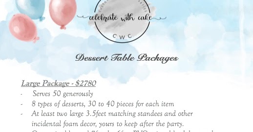 Celebrate With Cake Dessert Table