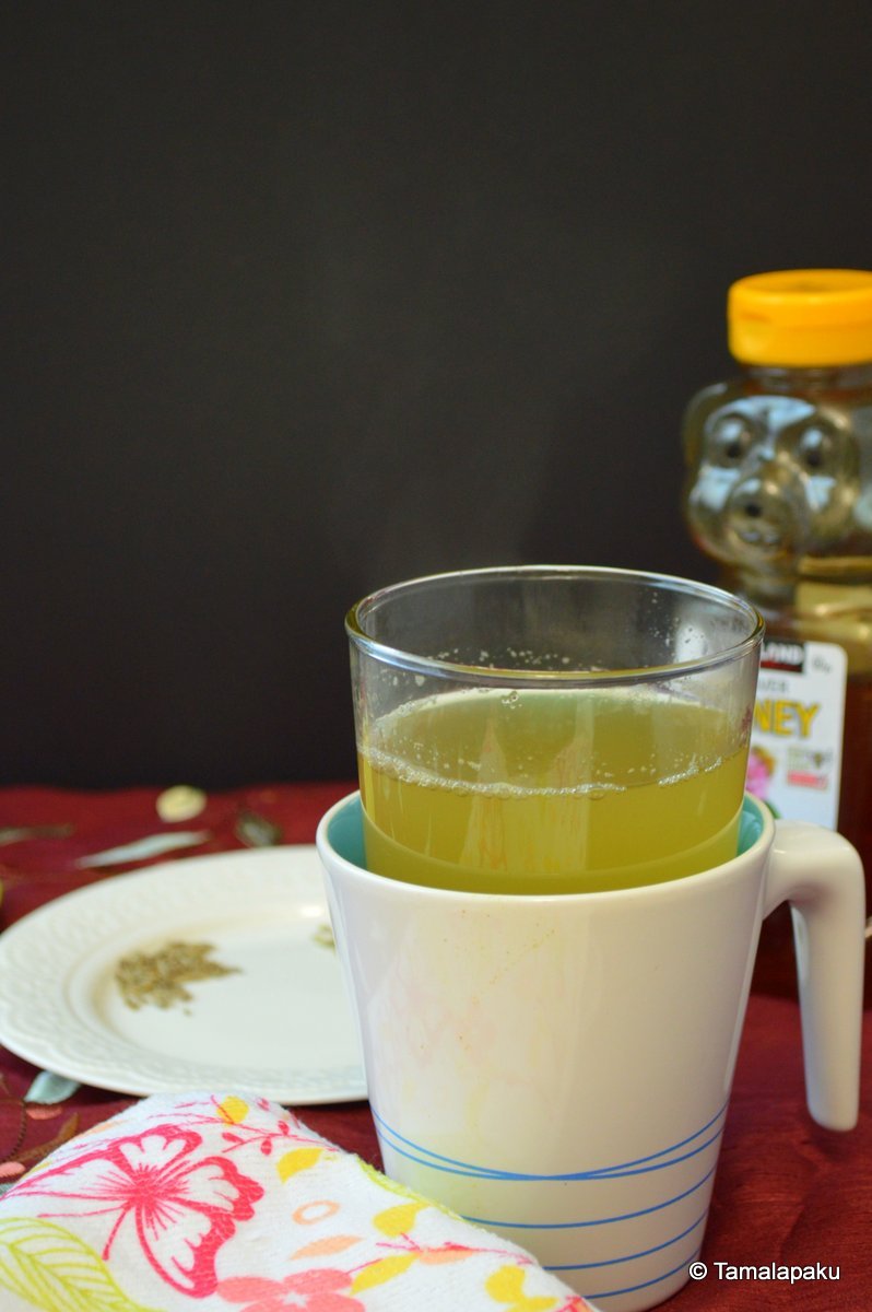 CorianderCuminFennel Tea Tamalapaku
