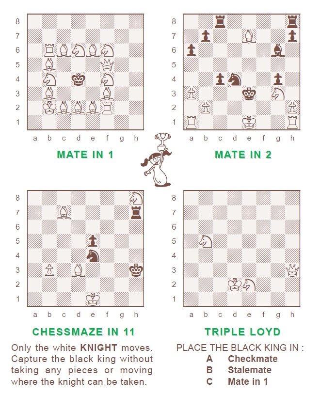 Mate in 4 chess puzzles pdf picture