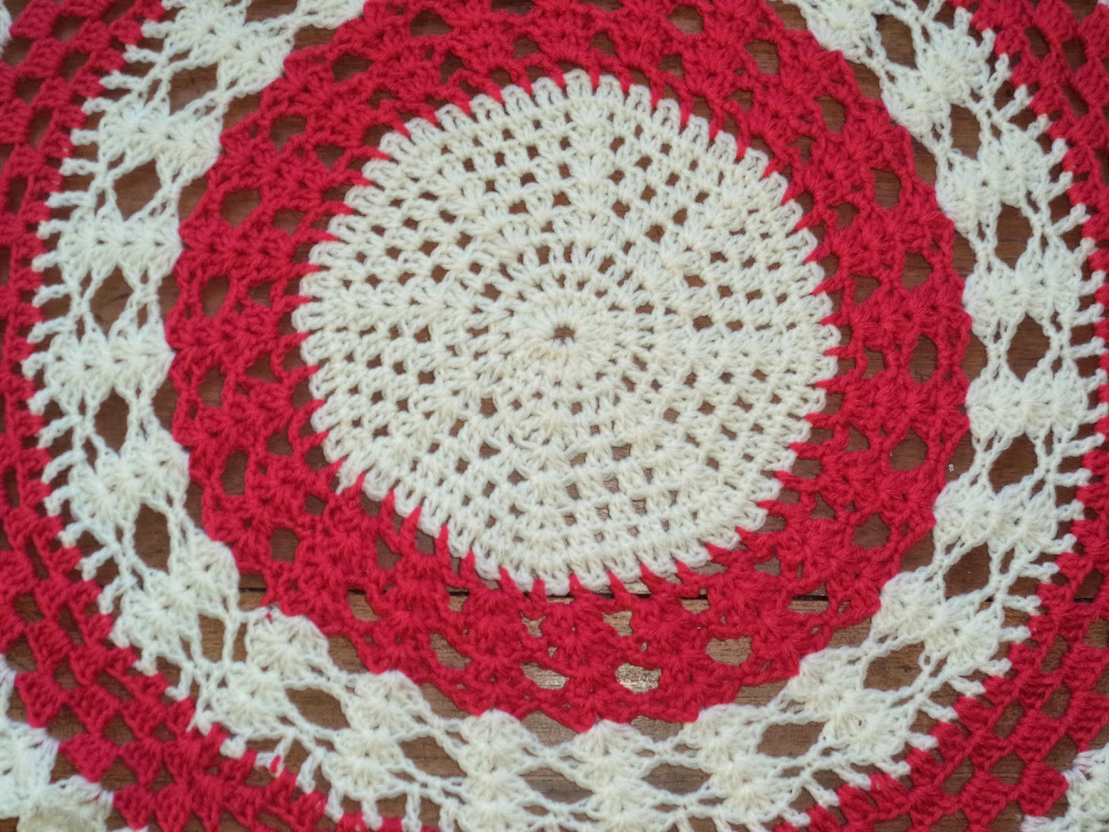Uniquely Crocheted Round Table Topper Centrepiece Ultimate Weaves