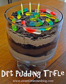 Mike Mulligan and His Steam Shovel Birthday Party + Dirt Pudding Trifle Dessert Recipe - www.sweetlittleonesblog.com