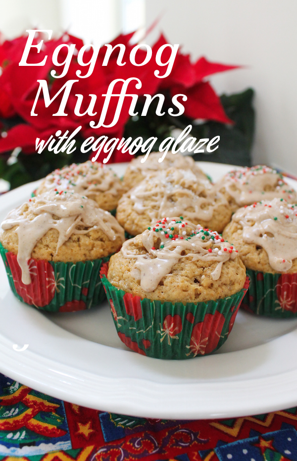 Food Lust People Love Eggnog Muffins with Eggnog Glaze