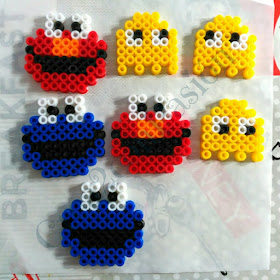 Tres-en-raya-imantado-triky-Elmo-PacMan-hama-beads