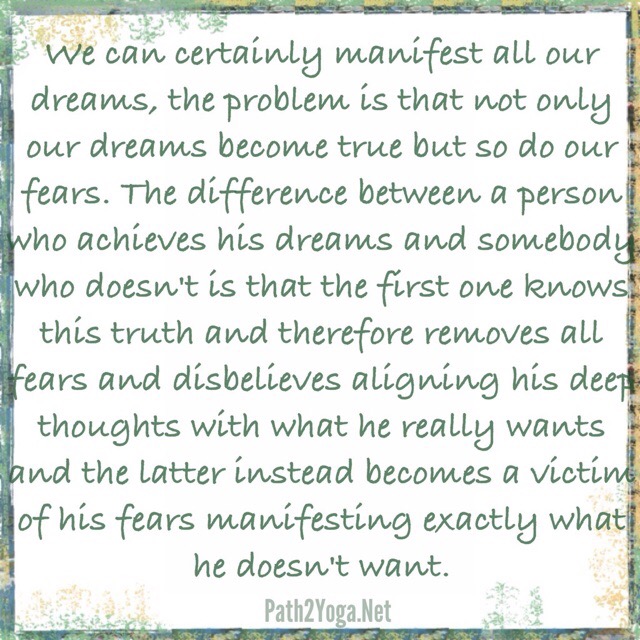 Manifest your dreams quote