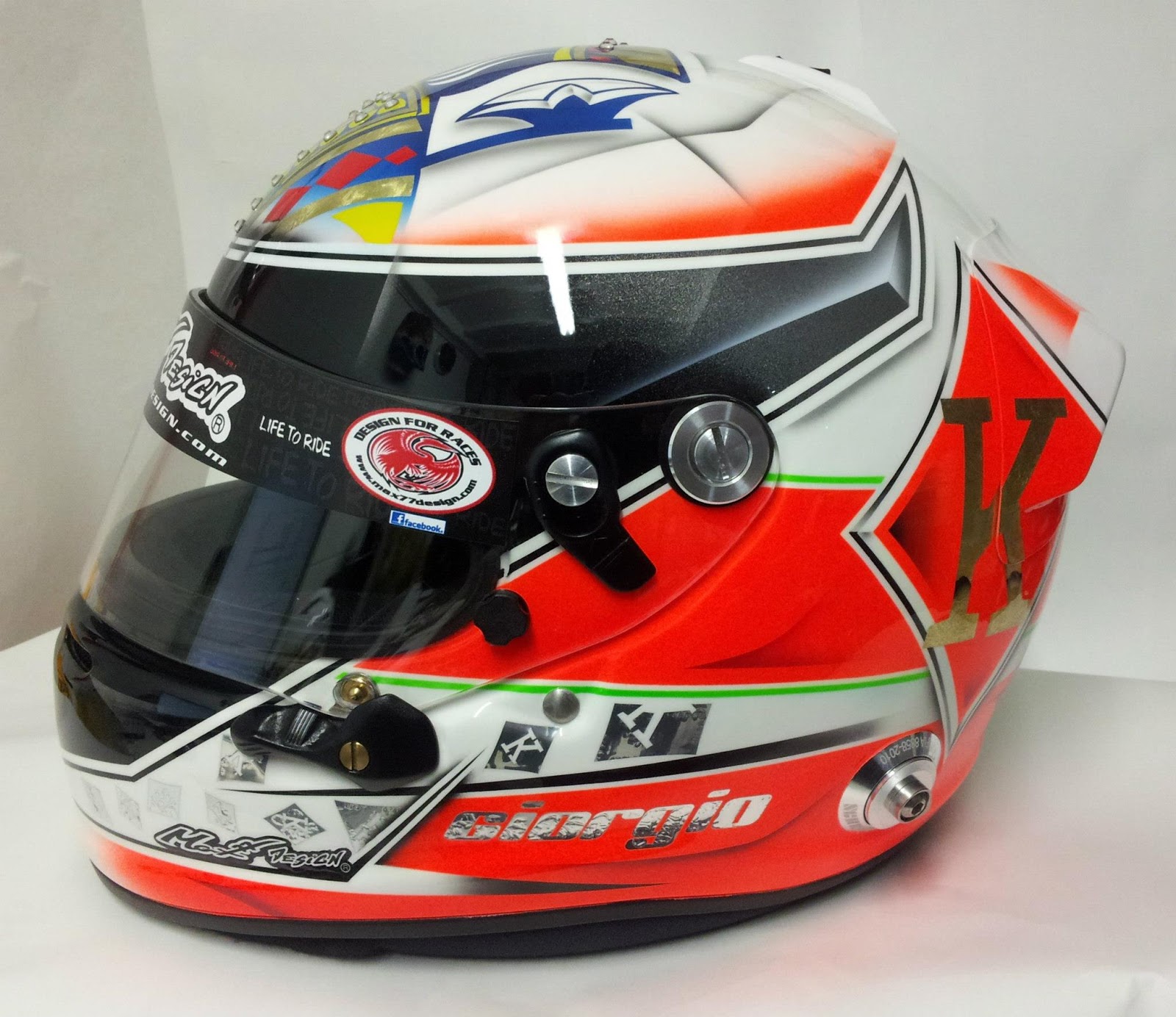 Racing Helmets Garage: Arai GP-6S G.Quadri 2013 by Max77Design