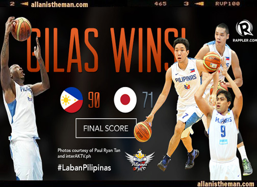Gilas Pilipinas bounces back; defeats Japan