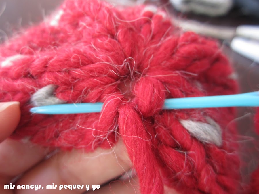 mis nancys, mis peques y yo, tutorial gorros de lana nancy, coser puntadas