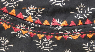 Hand Embroidery on Kurta