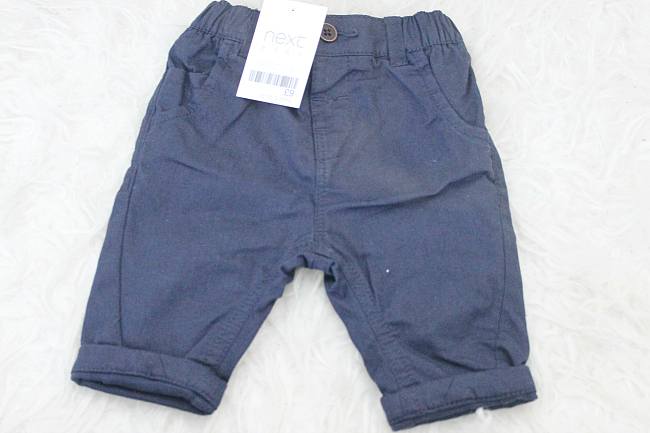 navy baby trousers