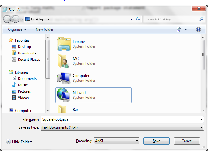 Java: Java Program to Calculate the Square Root of a nmuber