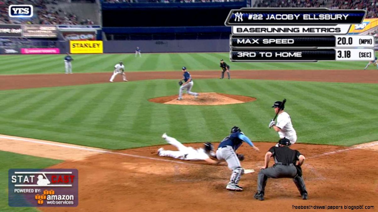 Yankees Jacoby Ellsbury steals home