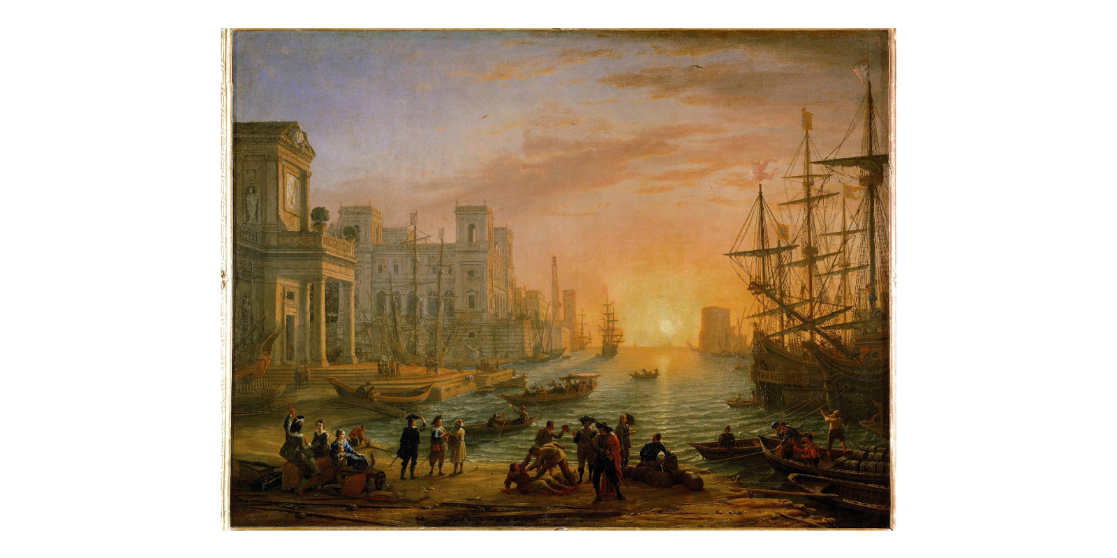 Claude Lorrain Port De Mer Au Soleil Couchant PARTICIPATIO: Claude Lorrain, Port de mer au soleil couchant (1639)