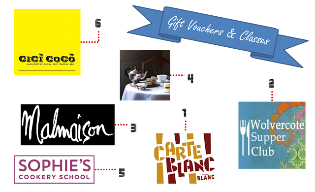 Dining and Cookery Class Gift Vouchers